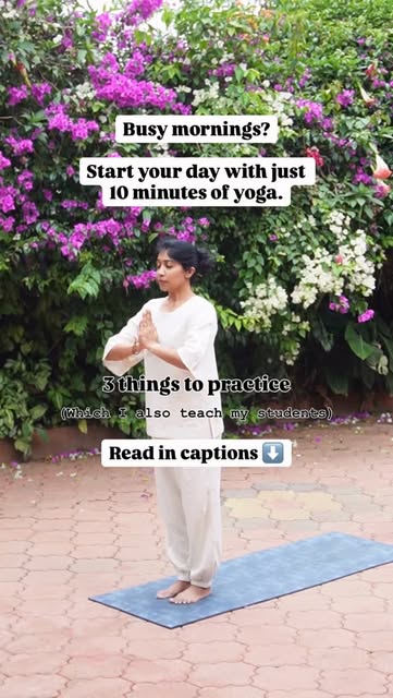 Post: start your day with just 10 minutes of yoga
