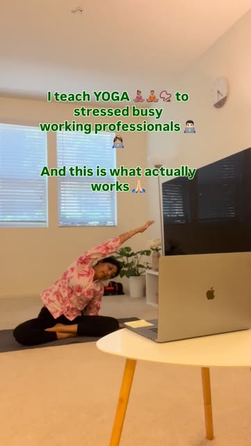 Post: yoga for stressed, busy working professionals